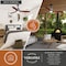 Vaxcel Curtiss 52 In. Black and Silver Industrial Indoor-Outdoor Wood Ceiling Fan with LED Light Kit and Remote F0057 - alternate 7